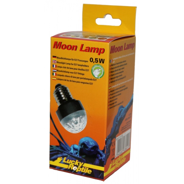 Светодиодная лампа для террариума Lucky Reptile Moon Lamp, 0.5 Вт, синяя,  E27