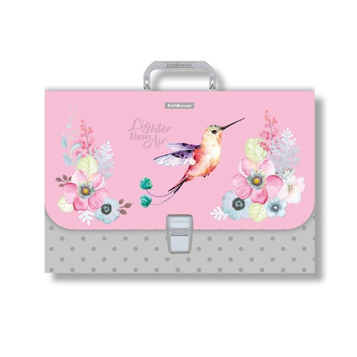 

Портфель пластиковый ErichKrause FC Colibri, Розовый, 1619461