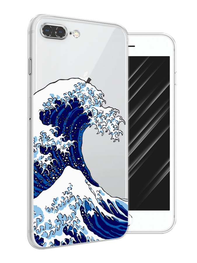 

Чехол Awog на Apple iPhone 7 Plus / Айфон 7 Plus "Волна в Канагаве", Разноцветный, 10750-4
