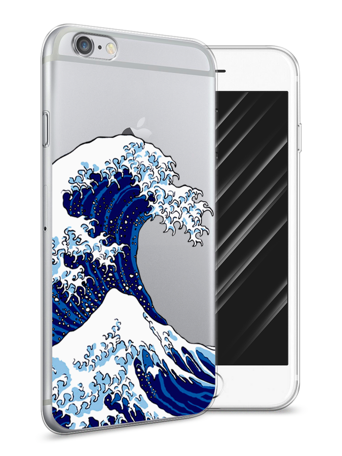 

Чехол Awog на Apple iPhone 6 / Айфон 6 "Волна в Канагаве", Разноцветный, 10450-1