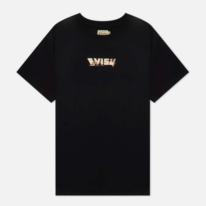 

Футболка женская Evisu 2ESHTW2TS606BFCT-BLKX черная L, 2ESHTW2TS606BFCT-BLKX