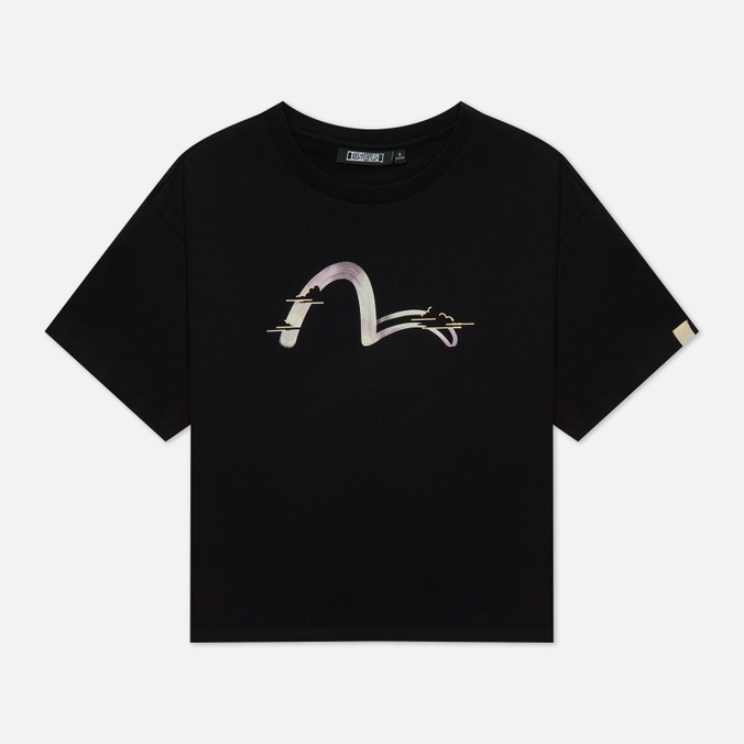 

Футболка женская Evisu 2ESGNW2TS617DPCT-BLKX черная S, 2ESGNW2TS617DPCT-BLKX