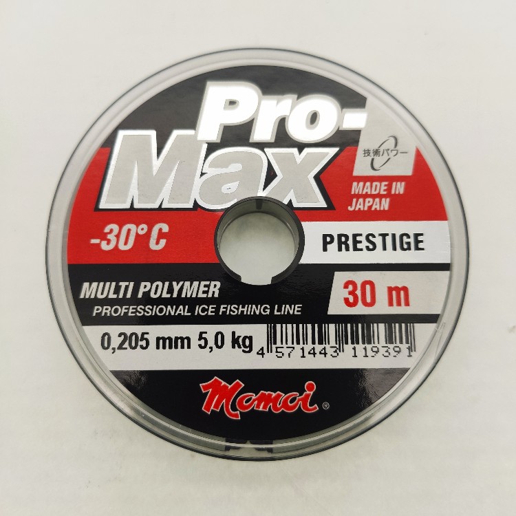 

Леска Momoi PRO-MAX Prestige 0.205мм 5.0кг 30м, Прозрачный, Pro-max prestige