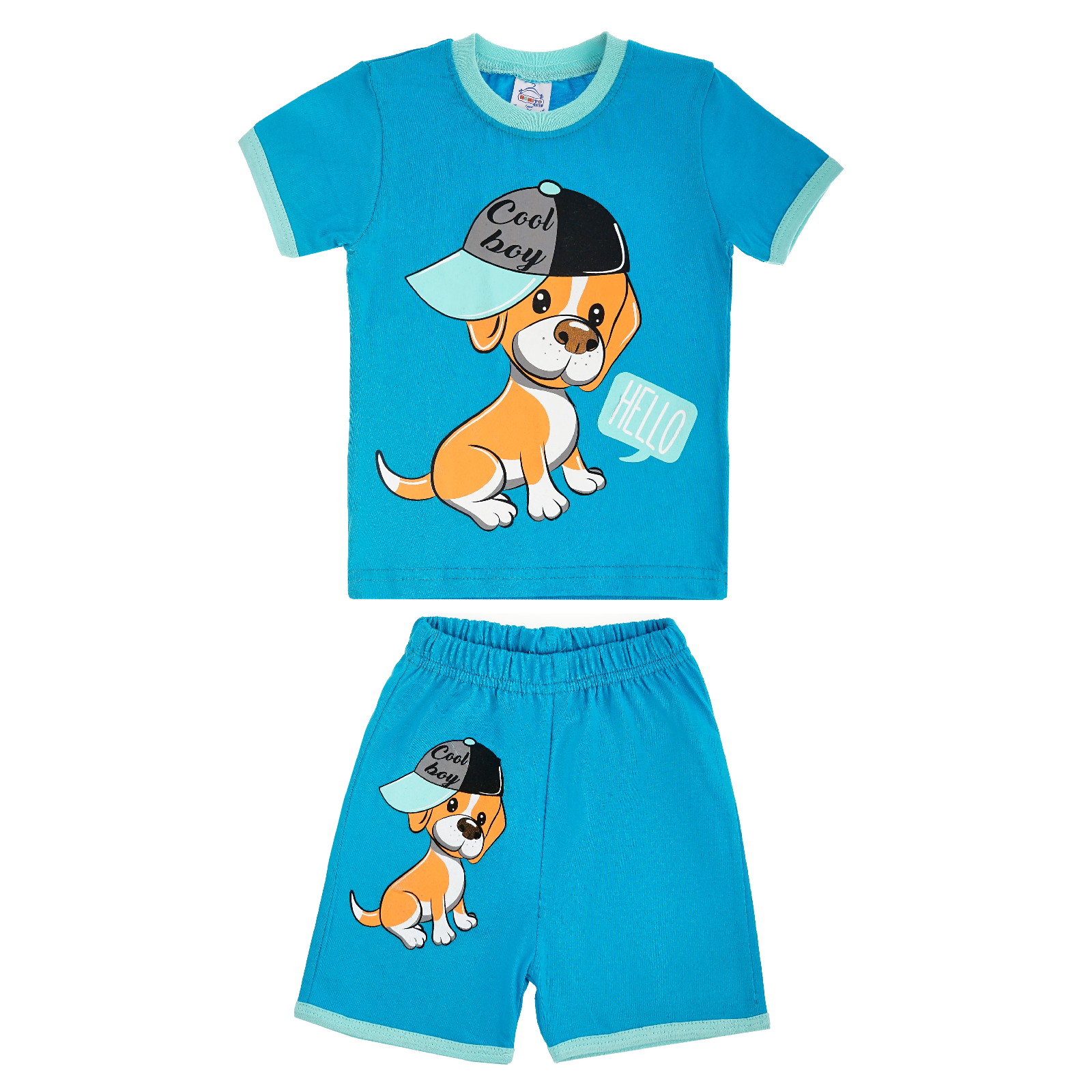 фото Костюм детский bonito kids bk004fshm цв. темно-бирюзовый р. 98