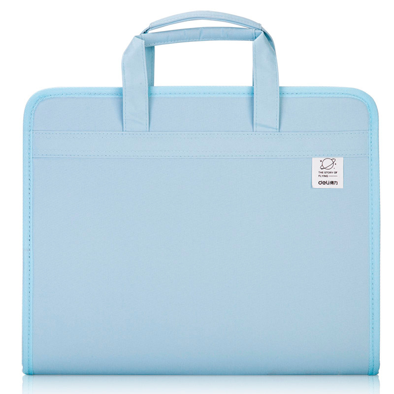 

Папка-портфель Deli 72561BLUE 13 отдел. A4 терилен синий, Голубой
