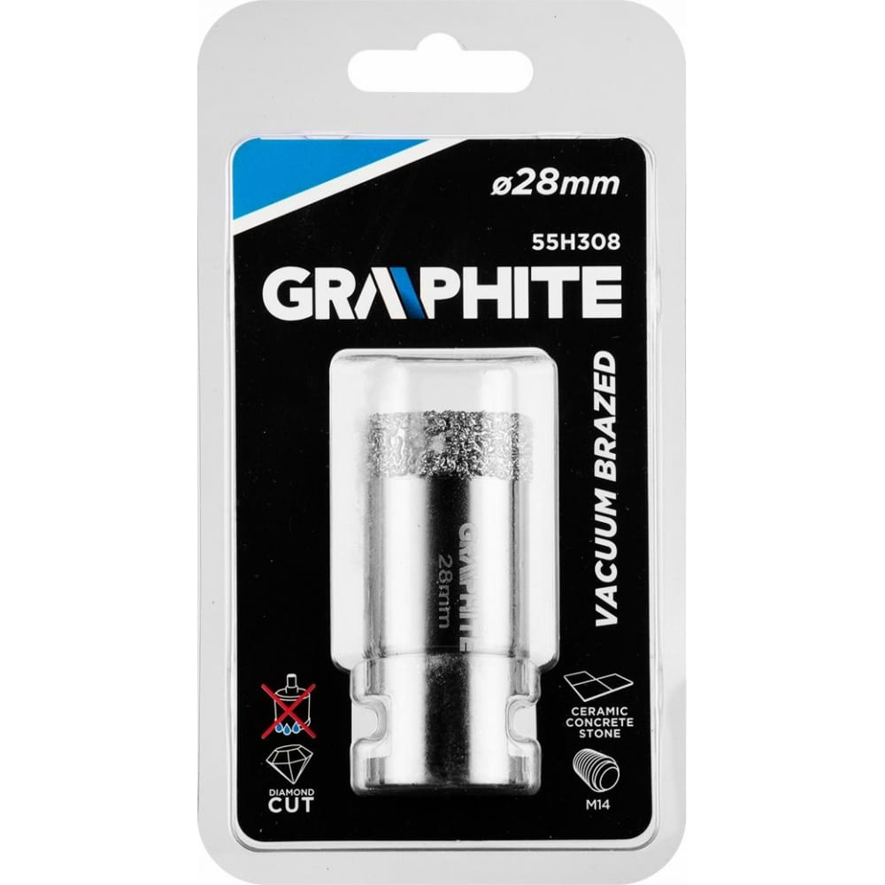 

Корончатое сверло GRAPHITE 55H308