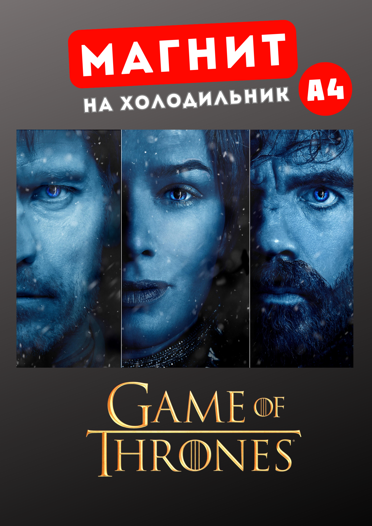 

Магнит на холодильник А4 Магнитная история Игра престолов ип4