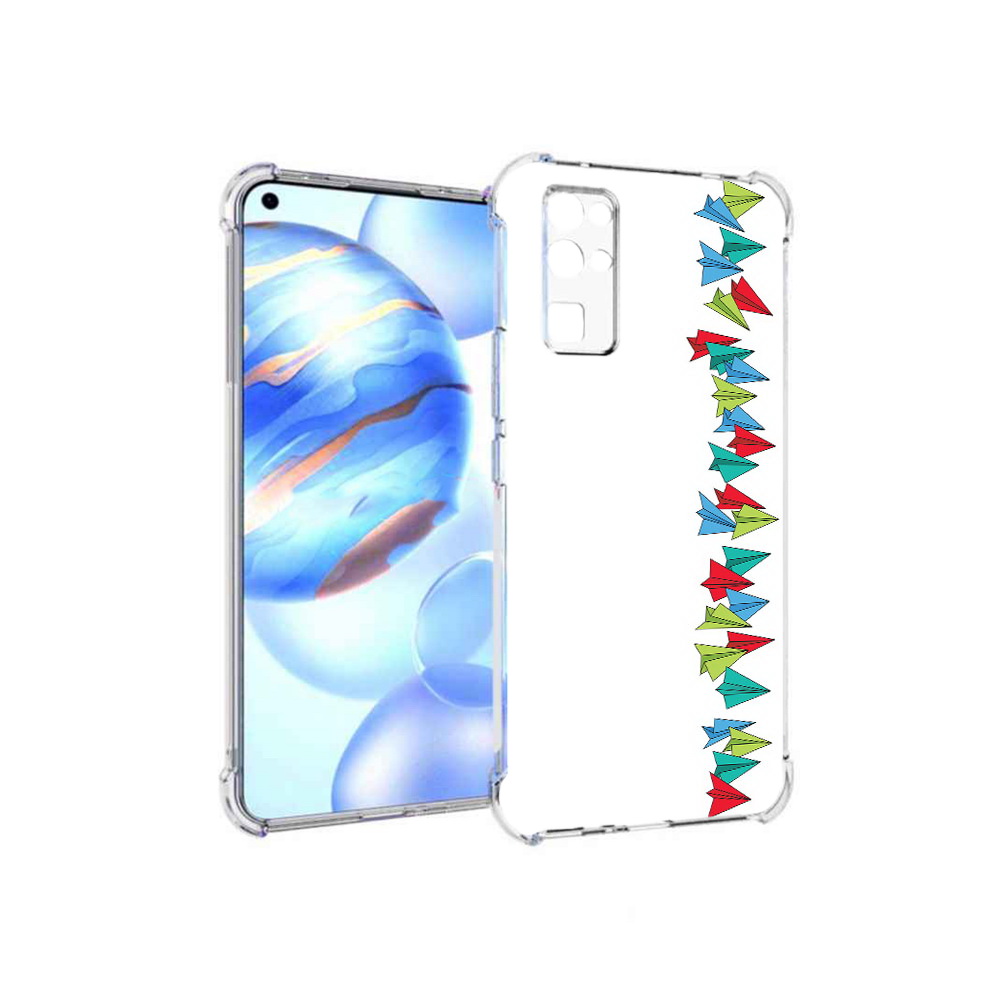 

Чехол MyPads Tocco для Honor 30 самолетики из листочков (PT147988.19.593), Прозрачный, Tocco