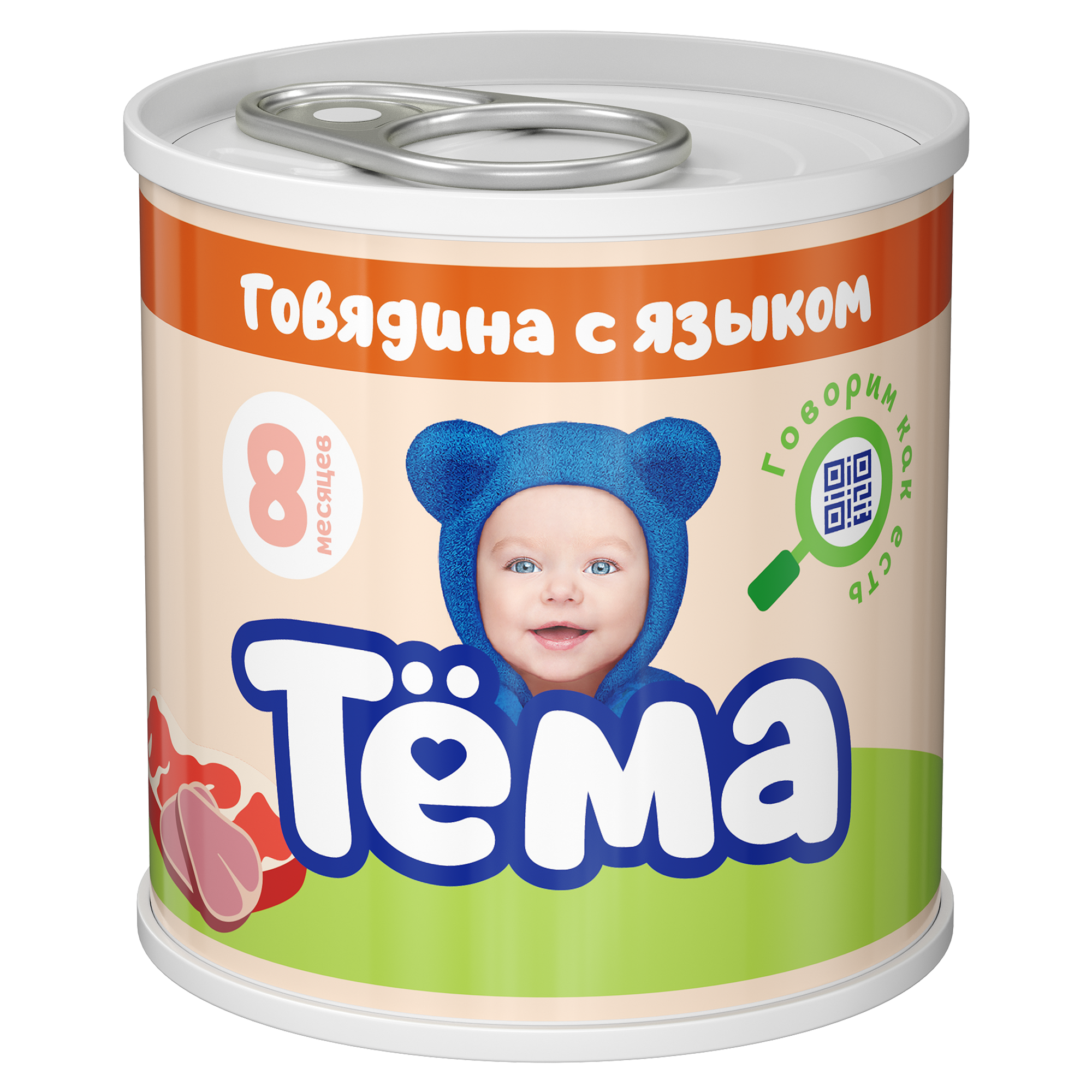 Пюре Тема говядина с языком с 8 месяцев 90 г