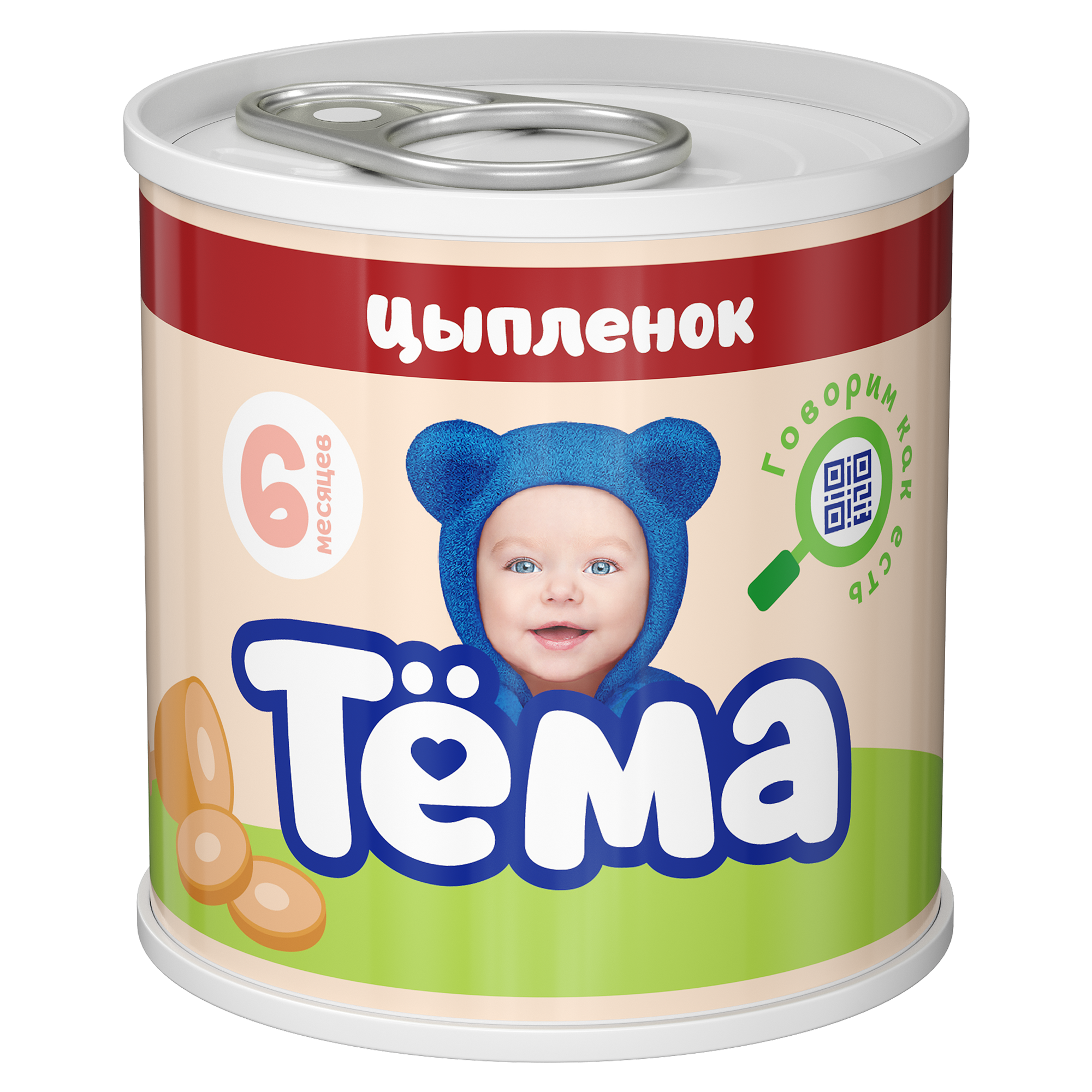 Пюре Тема с цыпленком с 6 месяцев 90 г