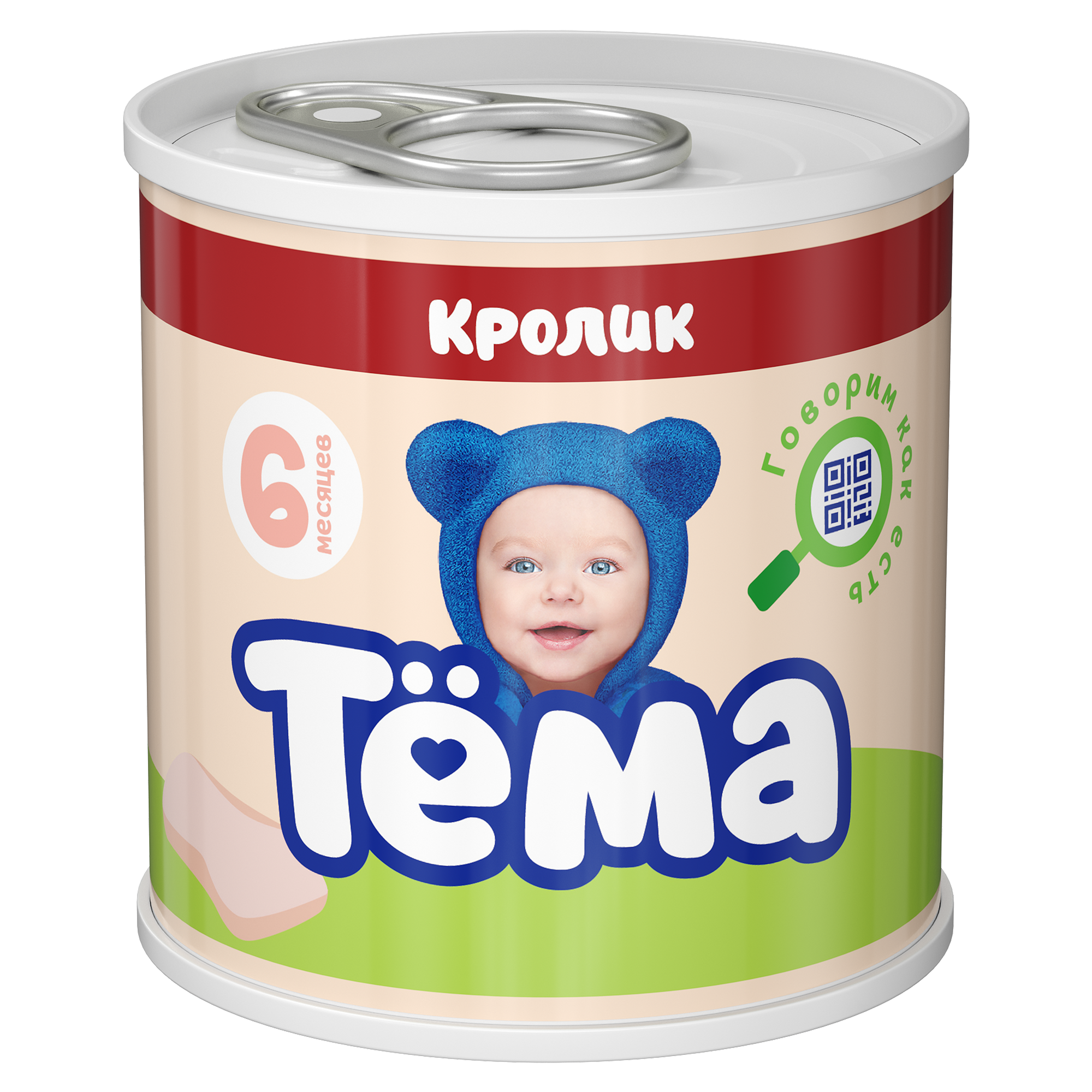 Пюре Тема кролик с 6 месяцев 90 г