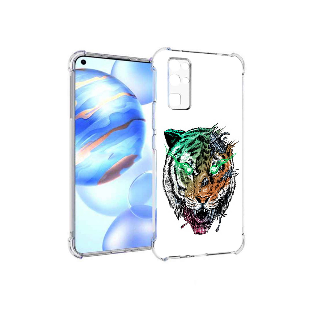 

Чехол MyPads Tocco для Honor 30 робо-тигр (PT147988.19.584), Прозрачный, Tocco
