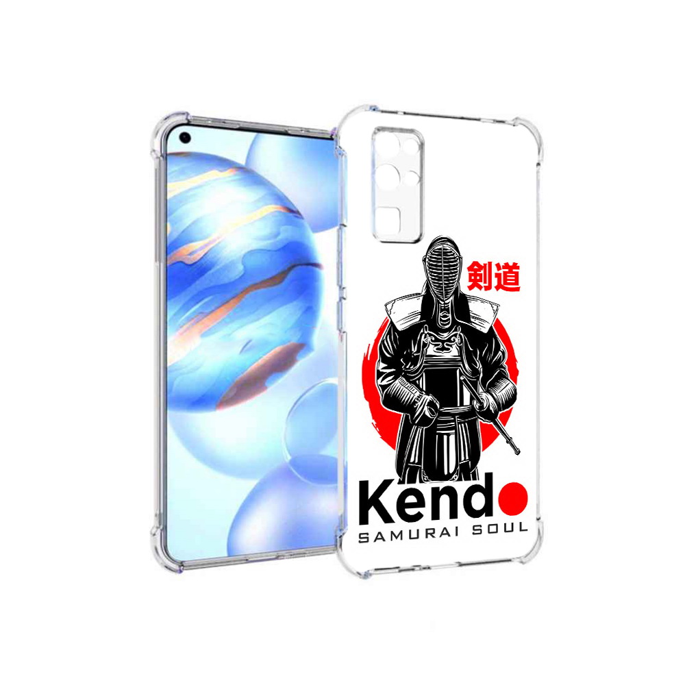 

Чехол MyPads Tocco для Honor 30 рисованый самурай (PT147988.19.581), Прозрачный, Tocco