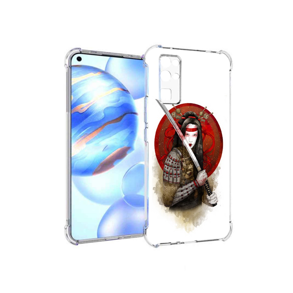 Чехол MyPads Tocco для Honor 30 рисованная девушка с катаной (PT147988.19.580)