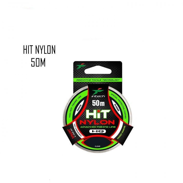 Леска Intech Hit Nylon 50 м. 0,186 мм. 2,6 кг.