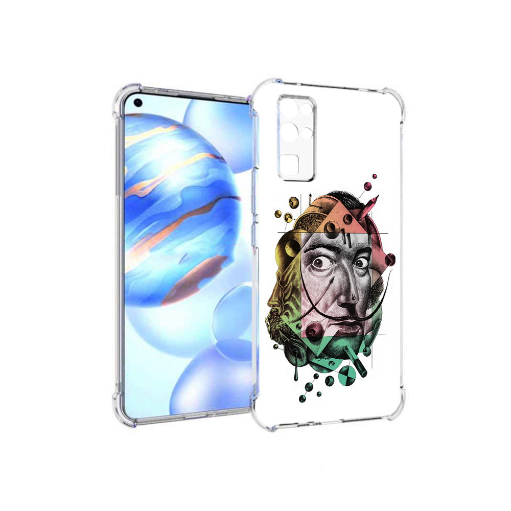

Чехол MyPads Tocco для Honor 30 разноцветное лицо абстракция (PT147988.19.570), Прозрачный, Tocco