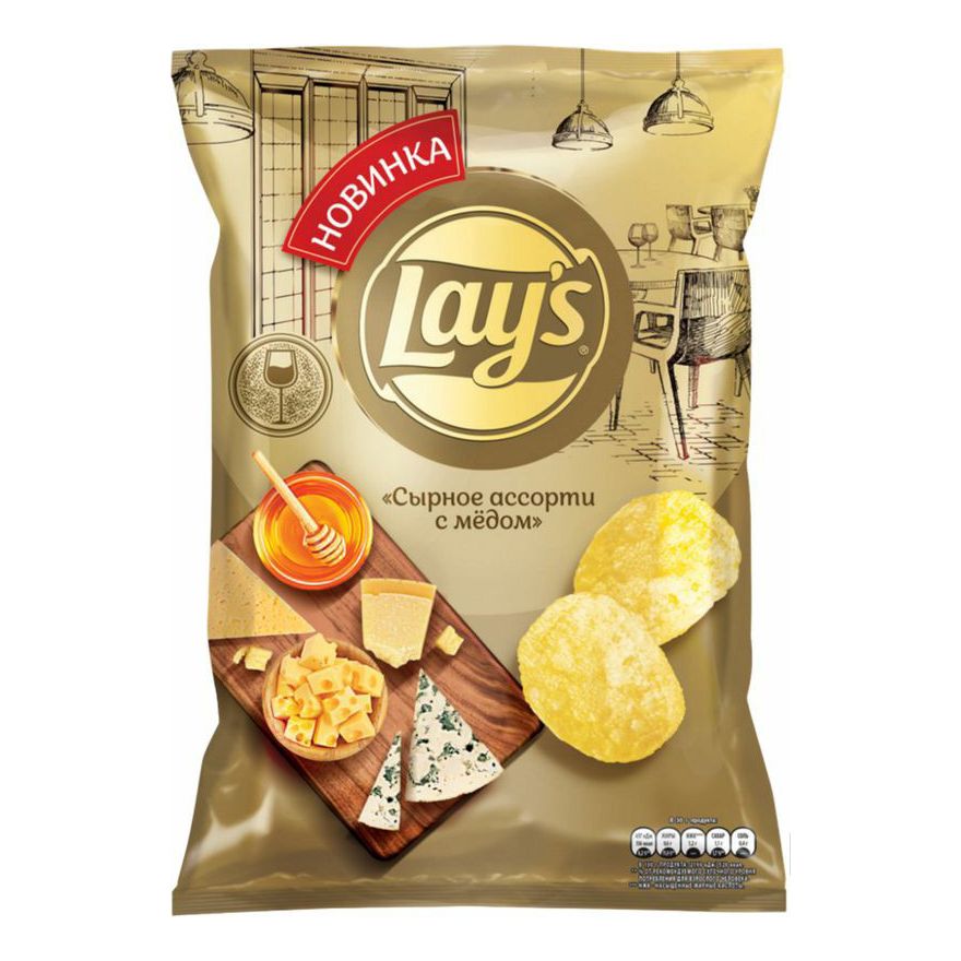 Чипсы картофельные Lay's сырное ассорти с медом 90 г