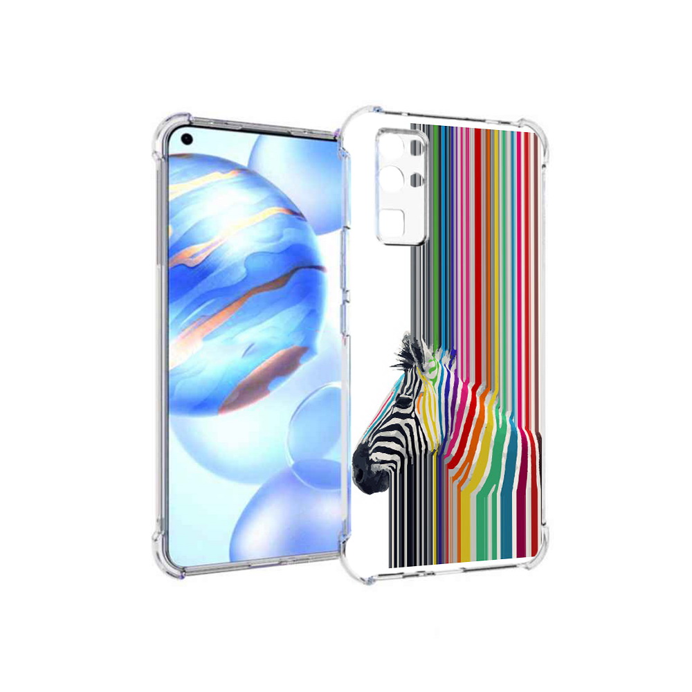 

Чехол MyPads Tocco для Honor 30 радужная зебра (PT147988.19.565), Прозрачный, Tocco