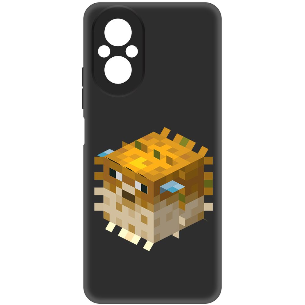 

Чехол-накладка Krutoff Soft Case Minecraft-Иглобрюх для Realme C67 черный