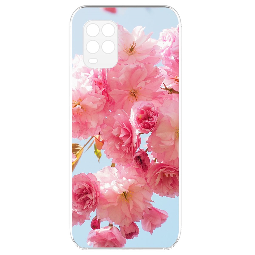 

Чехол-накладка Krutoff Clear Case Сакура для Xiaomi Mi 10 Lite
