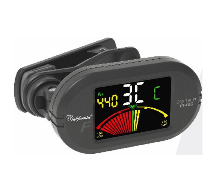 FT-12C Тюнер на прищепке, хроматический, Flanger
