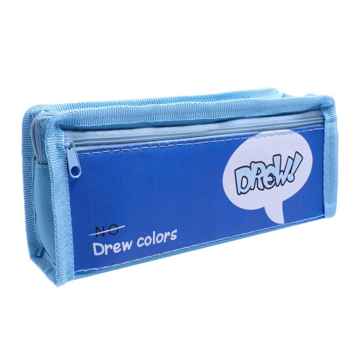 

Пенал школьный на молнии МИКС 2 отделения DREW