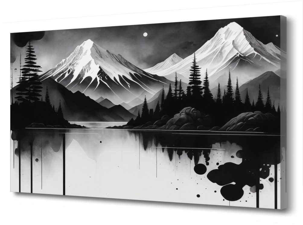 

Картина на холсте Озеро в горах. Инк арт. PRC-1712 (45x30см). Натуральный холст