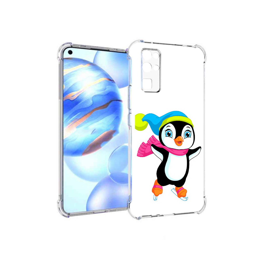 

Чехол MyPads Tocco для Honor 30 пингвин на коньках (PT147988.19.540), Прозрачный, Tocco