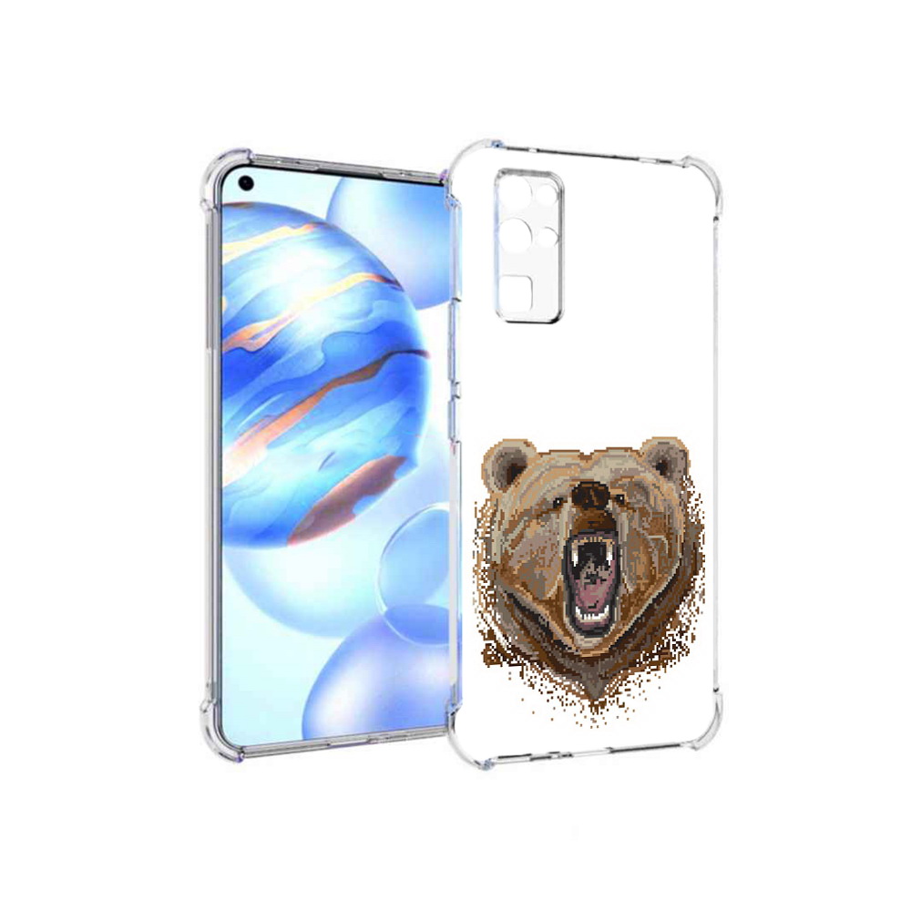 

Чехол MyPads Tocco для Honor 30 пиксельный медведь (PT147988.19.539), Прозрачный, Tocco