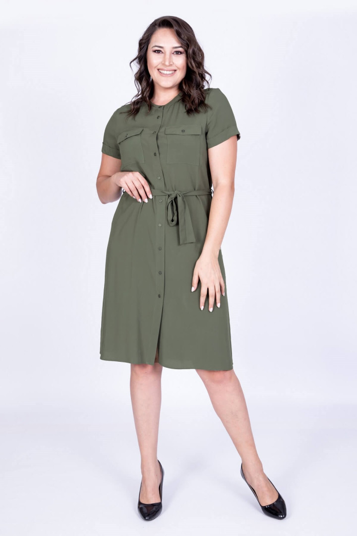 

Платье женское My Line Moda 661 хаки 50 RU, 661