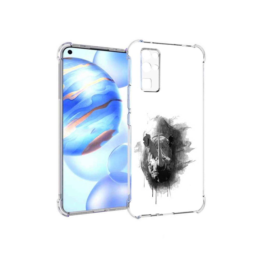 

Чехол MyPads Tocco для Honor 30 носорог (PT147988.19.523), Прозрачный, Tocco