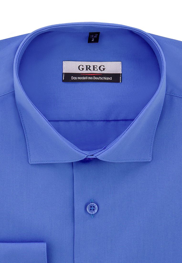 

Рубашка мужская Greg 01-00012928 голубая 38, Синий, 01-00012928