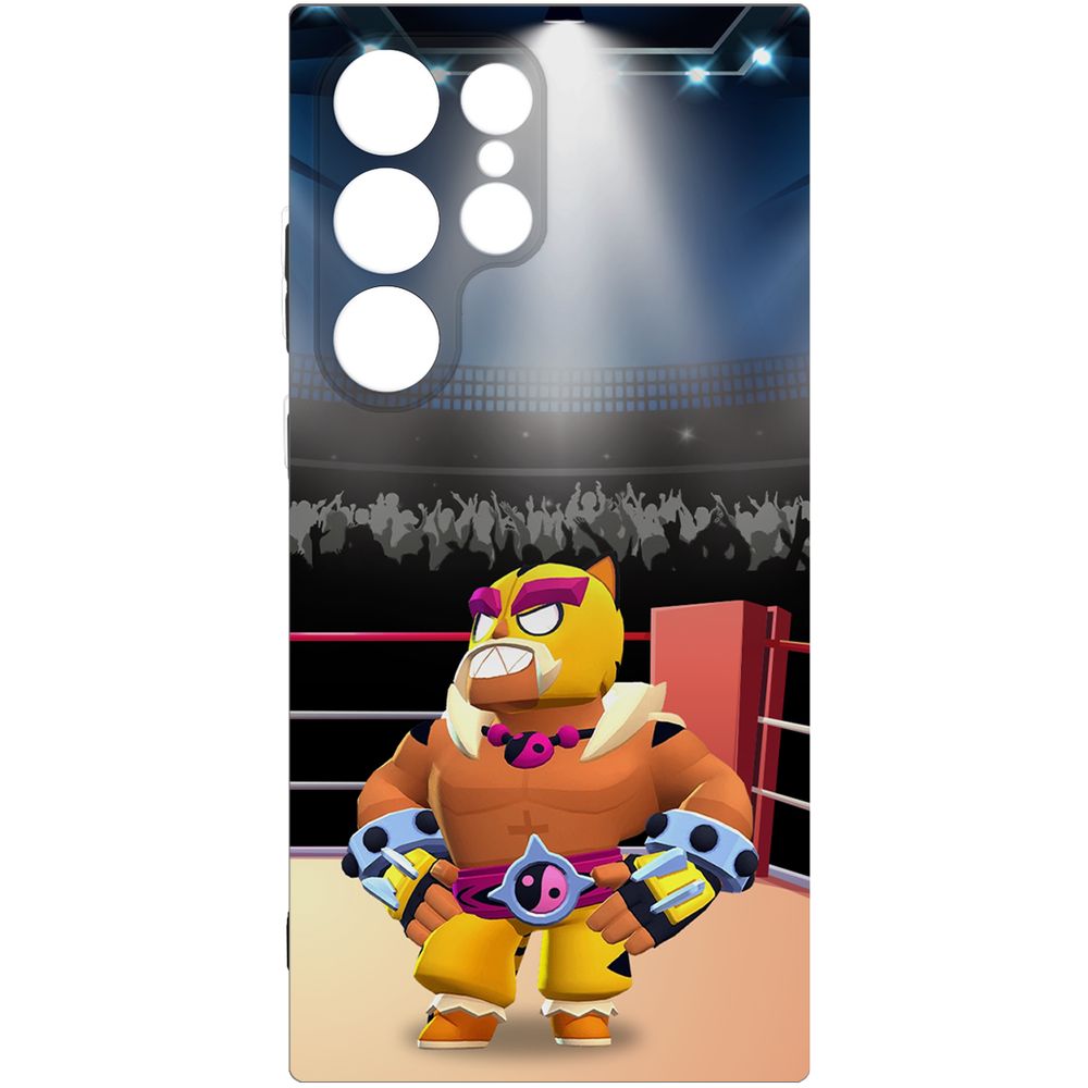 

Чехол-накладка Krutoff Soft Case Brawl Stars - Эль Тигро для Samsung Galaxy S24 Ultra, Черный