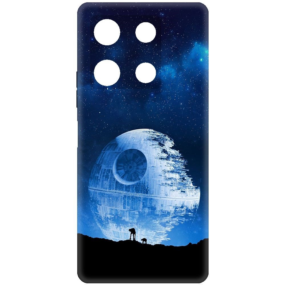 

Чехол-накладка Krutoff Soft Case Звездные Войны. Звезда смерти для INFINIX Note 30 Pro, Черный