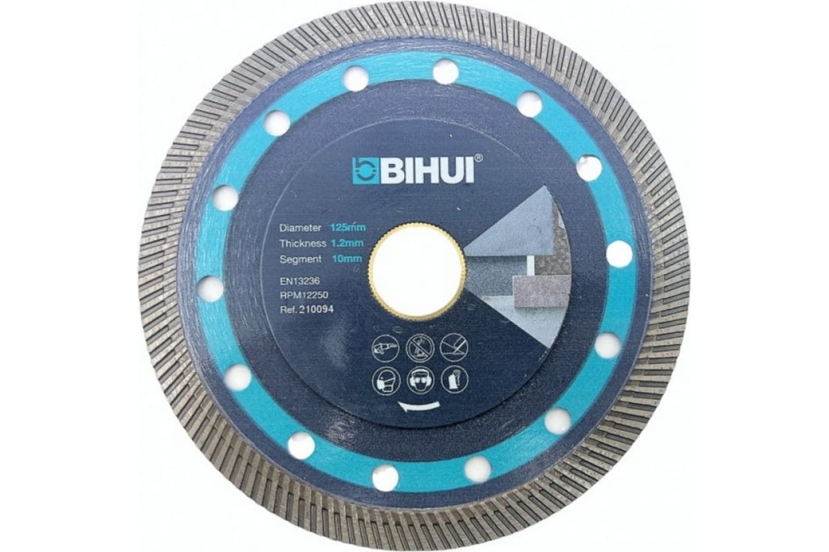 Диск алмазный BIHUI Super Thin Turbo DCBN5 алмазный диск для керамогранита гранита твёрдой керамики montolit