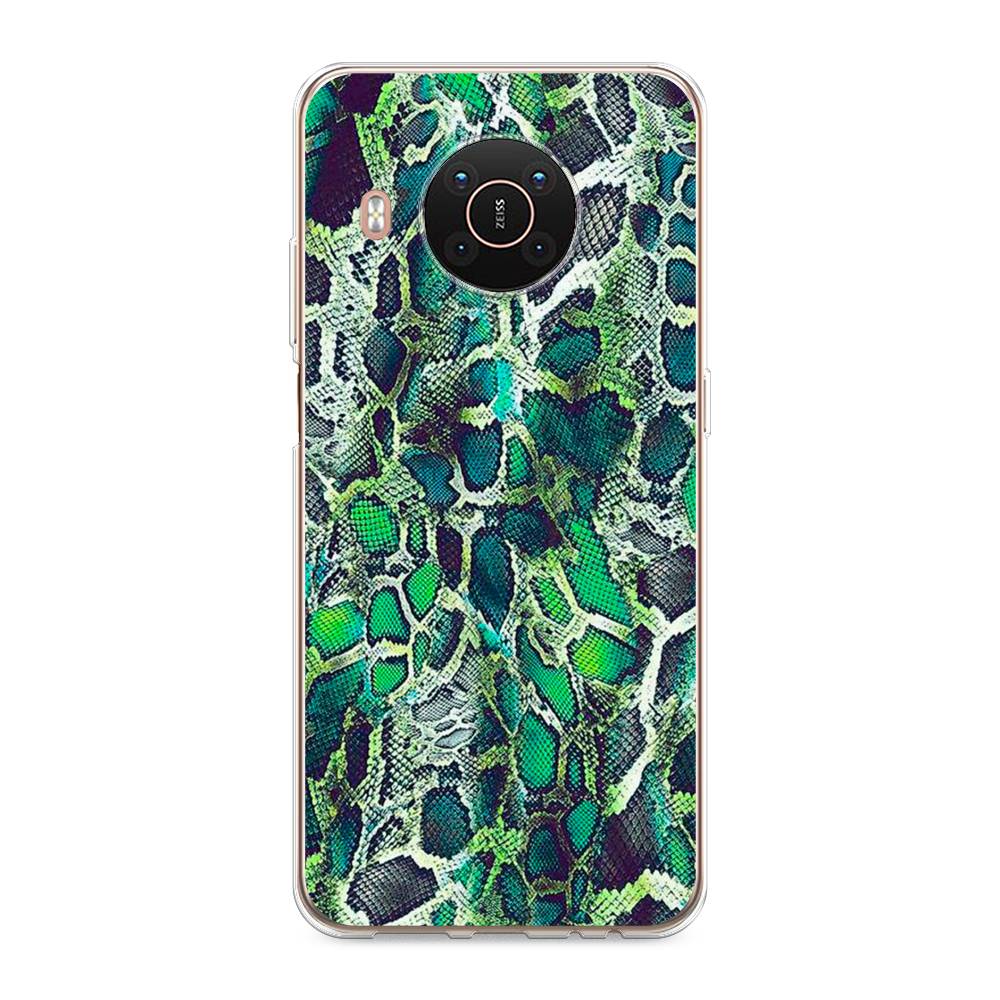 фото Чехол awog "зеленая кожа змеи" для nokia x20