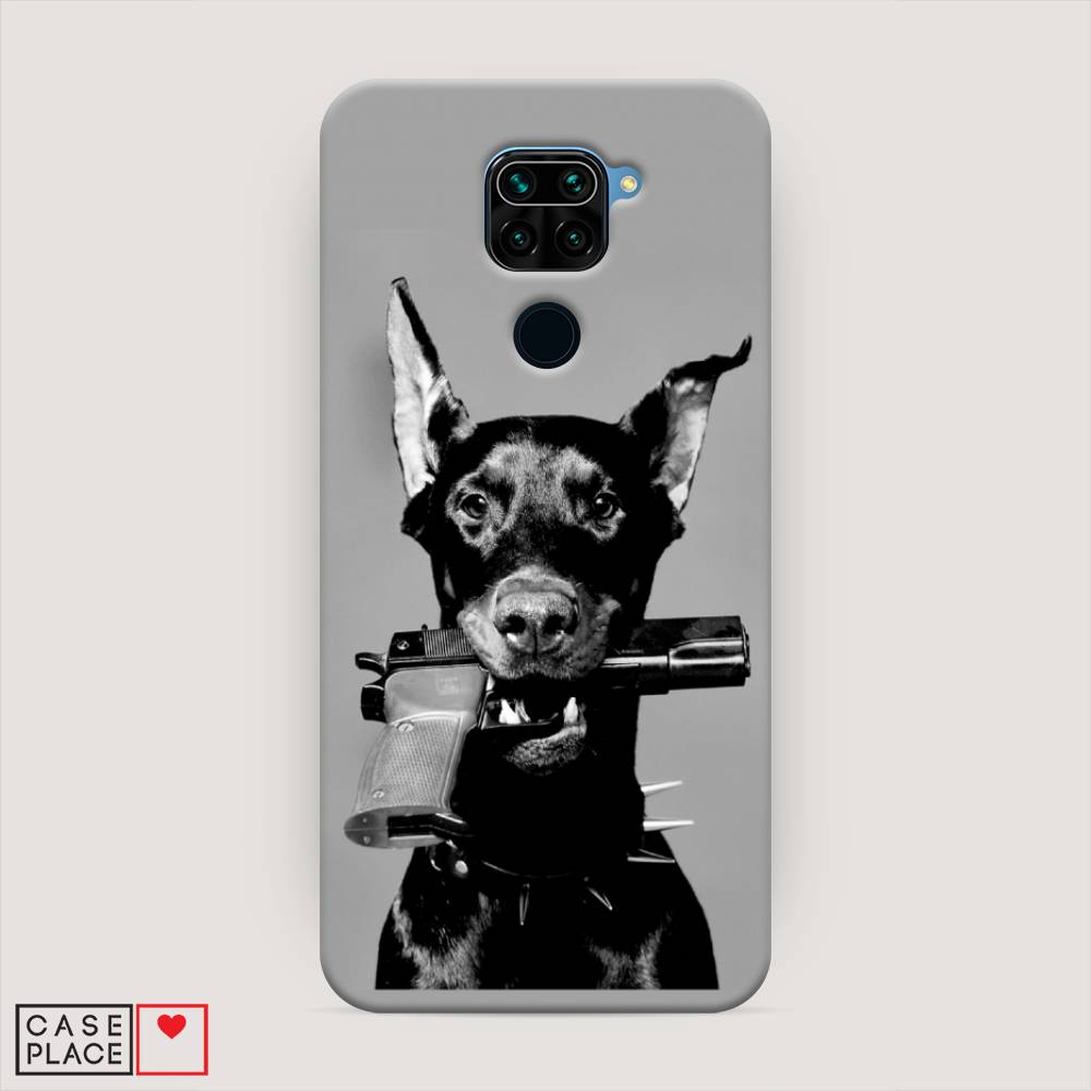 

Пластиковый чехол "Доберман" на Xiaomi Redmi Note 9, Доберман