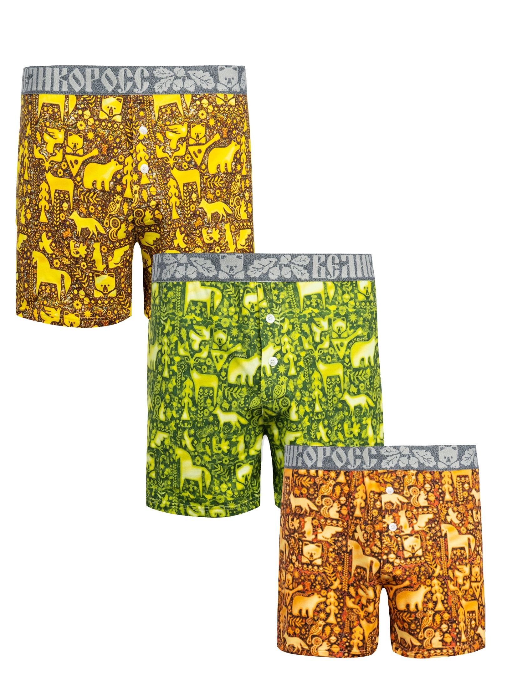 

Комплект трусов мужских Великоросс 107 разноцветных 48 RU, Разноцветный, 107