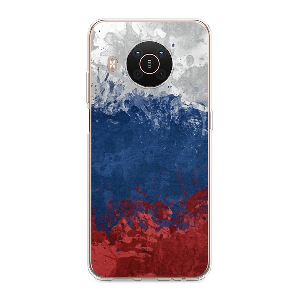 фото Чехол awog "флаг россии неровный" для nokia x20