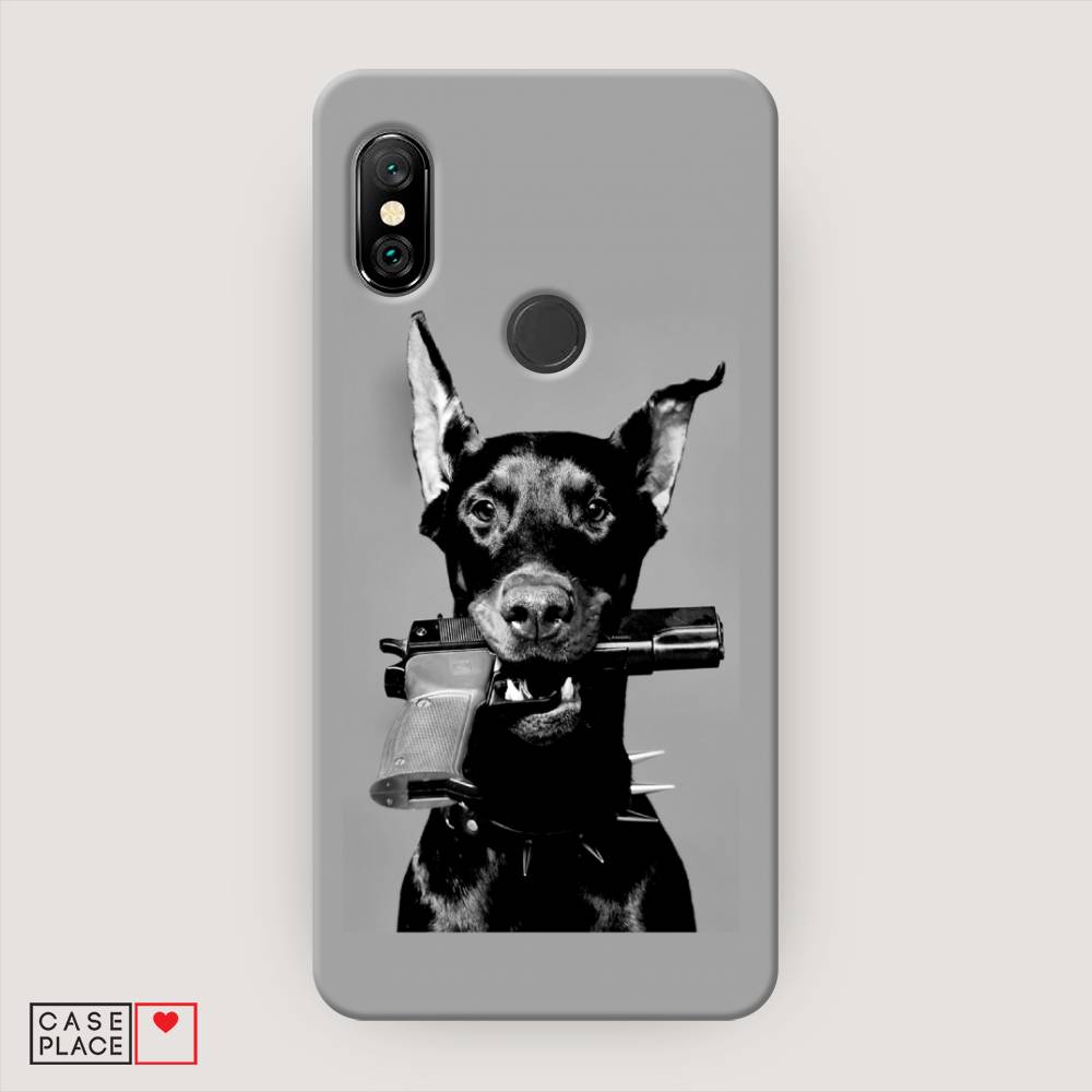 

Пластиковый чехол "Доберман" на Xiaomi Redmi Note 6 Pro, Доберман