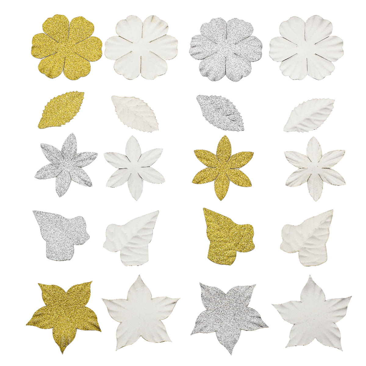 

Набор бумажных лепестков с блестками Astra&Craft Серебрянно-золотой микс, 80 штук