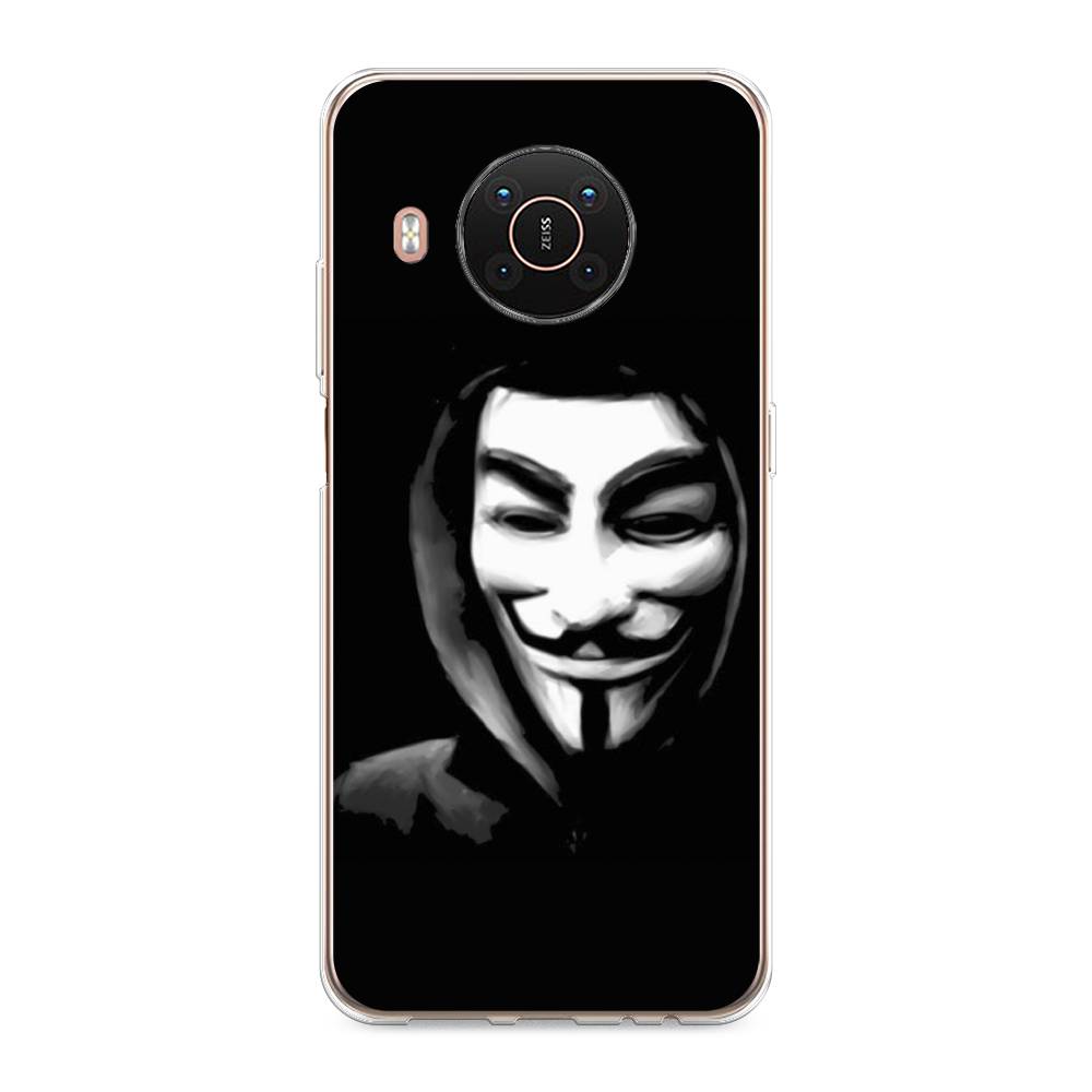 

Чехол Awog на Nokia X20 / Нокиа X20 "Анонимус", Черный;серый;белый, 124250-5