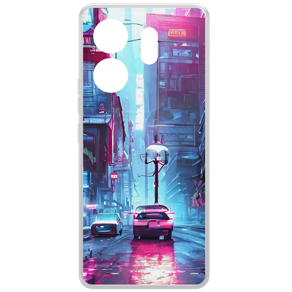 

Чехол-накладка Krutoff Clear Case Киберпанк Улица для INFINIX Zero 30 4G, Прозрачный