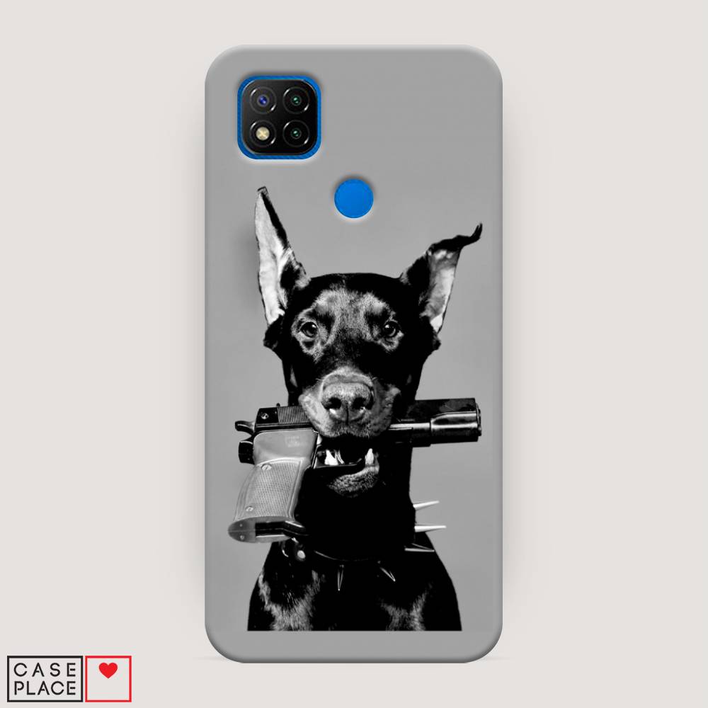 

Пластиковый чехол "Доберман" на Xiaomi Redmi 9C, Доберман