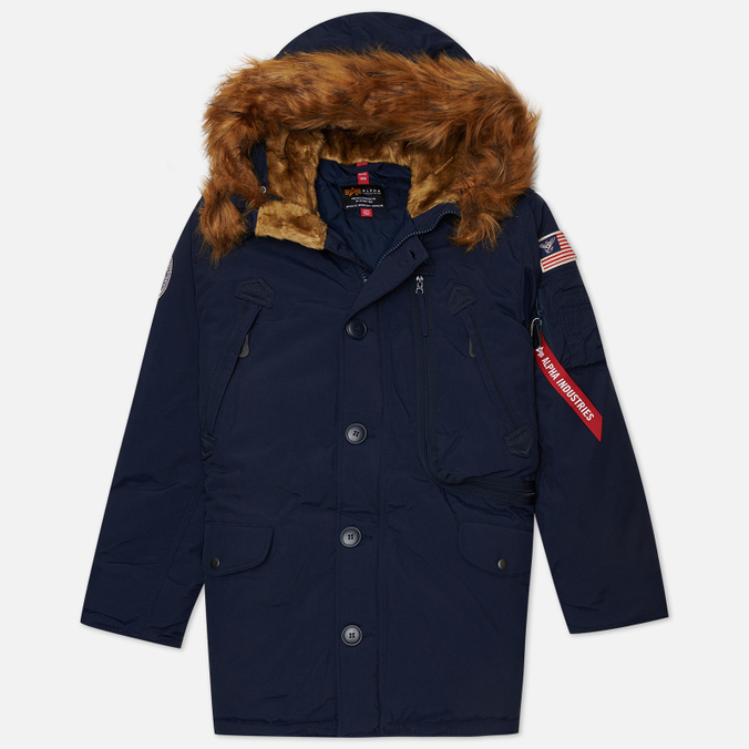 

Парка мужская Alpha Industries MJN49503C1-410 синяя M, MJN49503C1-410
