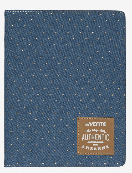 

Дневник универсальный deVente Golden dots on the jeans, Синий, 1618038