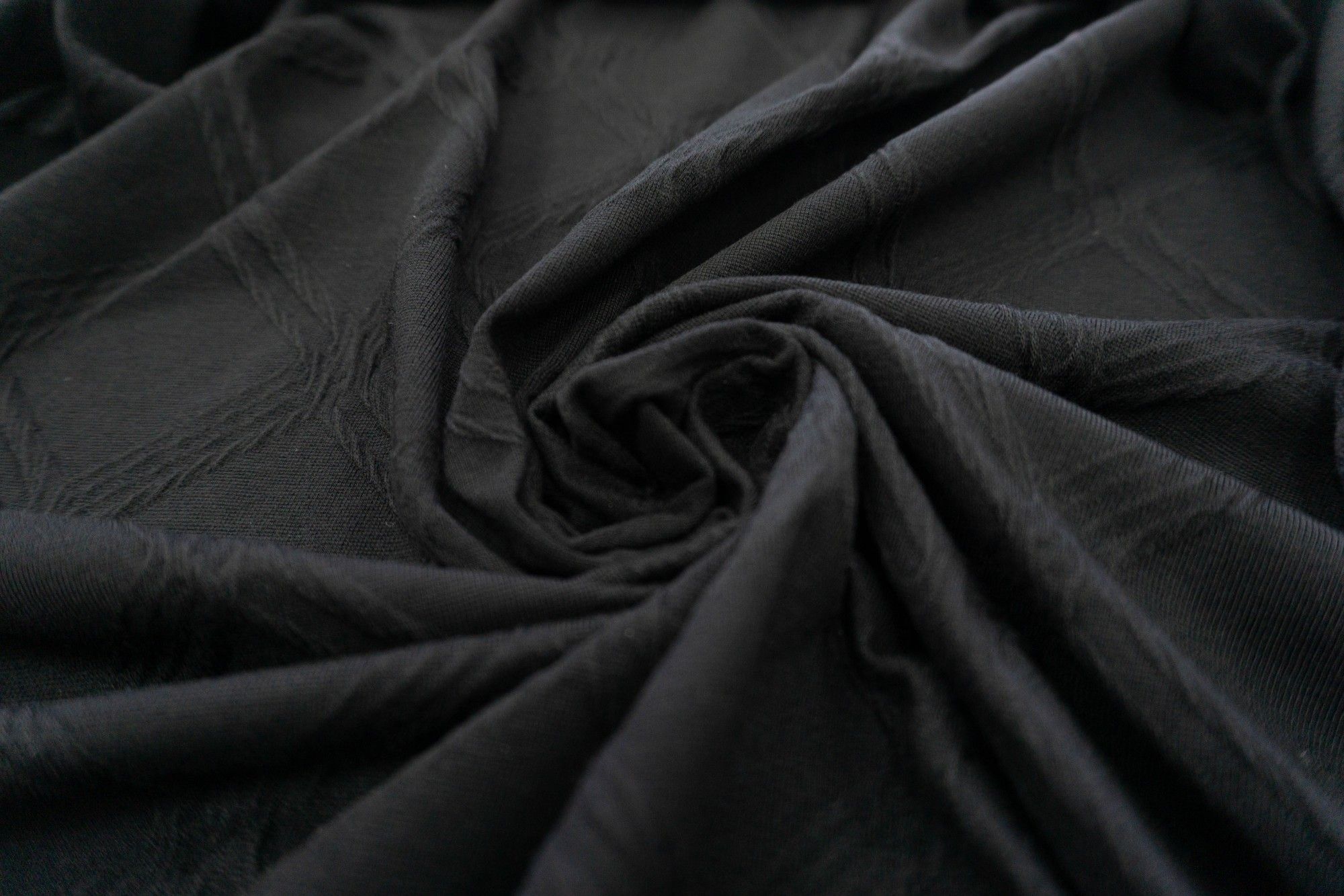 

Ткань UNOFABRIC AL7802 Трикотаж с ромбами черный. Ткань для шитья 100x125 см