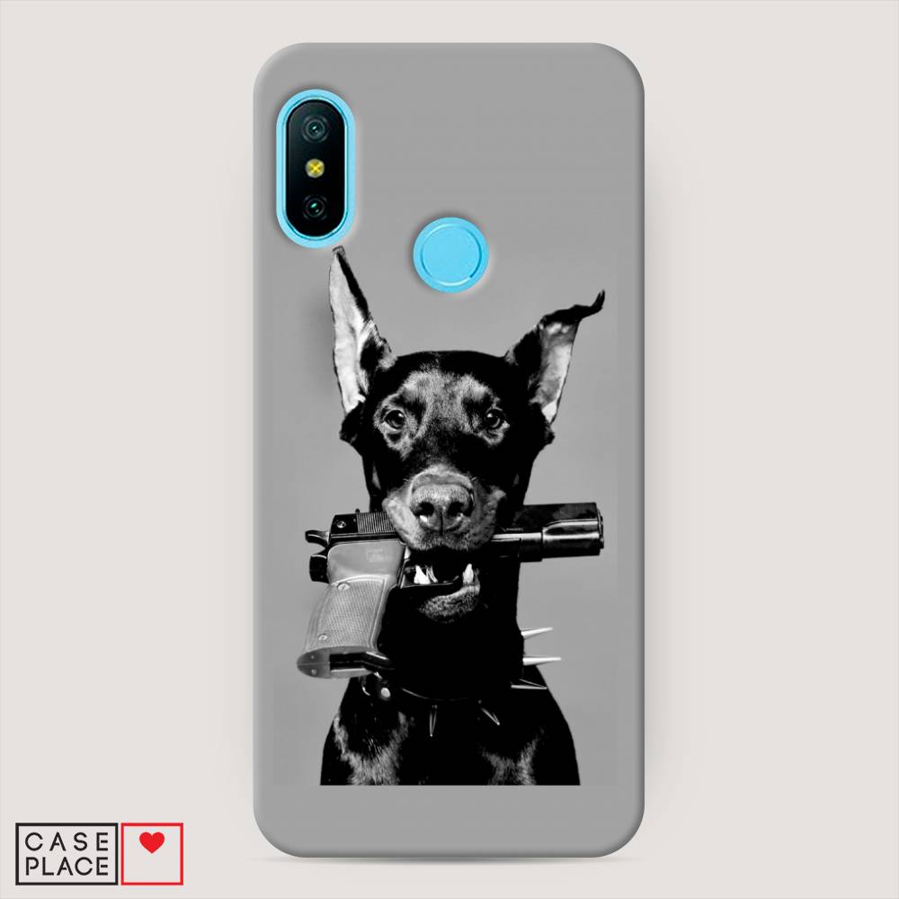 

Пластиковый чехол "Доберман" на Xiaomi Redmi 6 Pro, Доберман