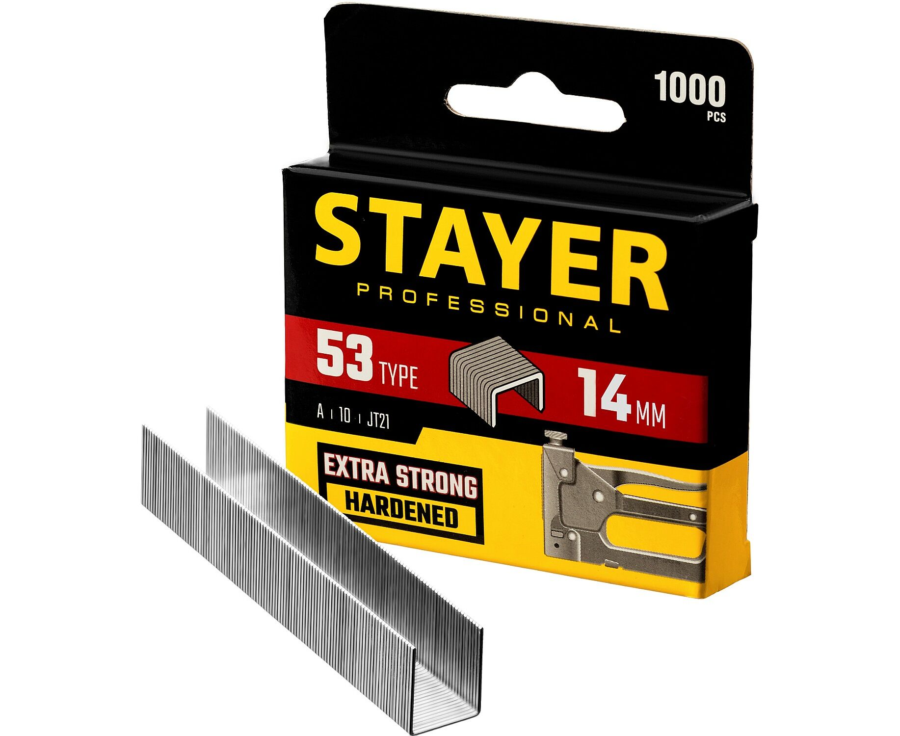 Скобы для электростеплера STAYER 14 мм 1000 шт закаленные скобы stayer