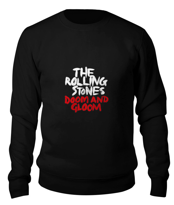 

Свитшот унисекс Printio The rolling stone wear черный XL, The rolling stone wear